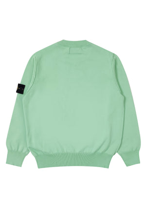 Maglia bambino Stone Island verde chiaro in cotone | ViaMonte Shop