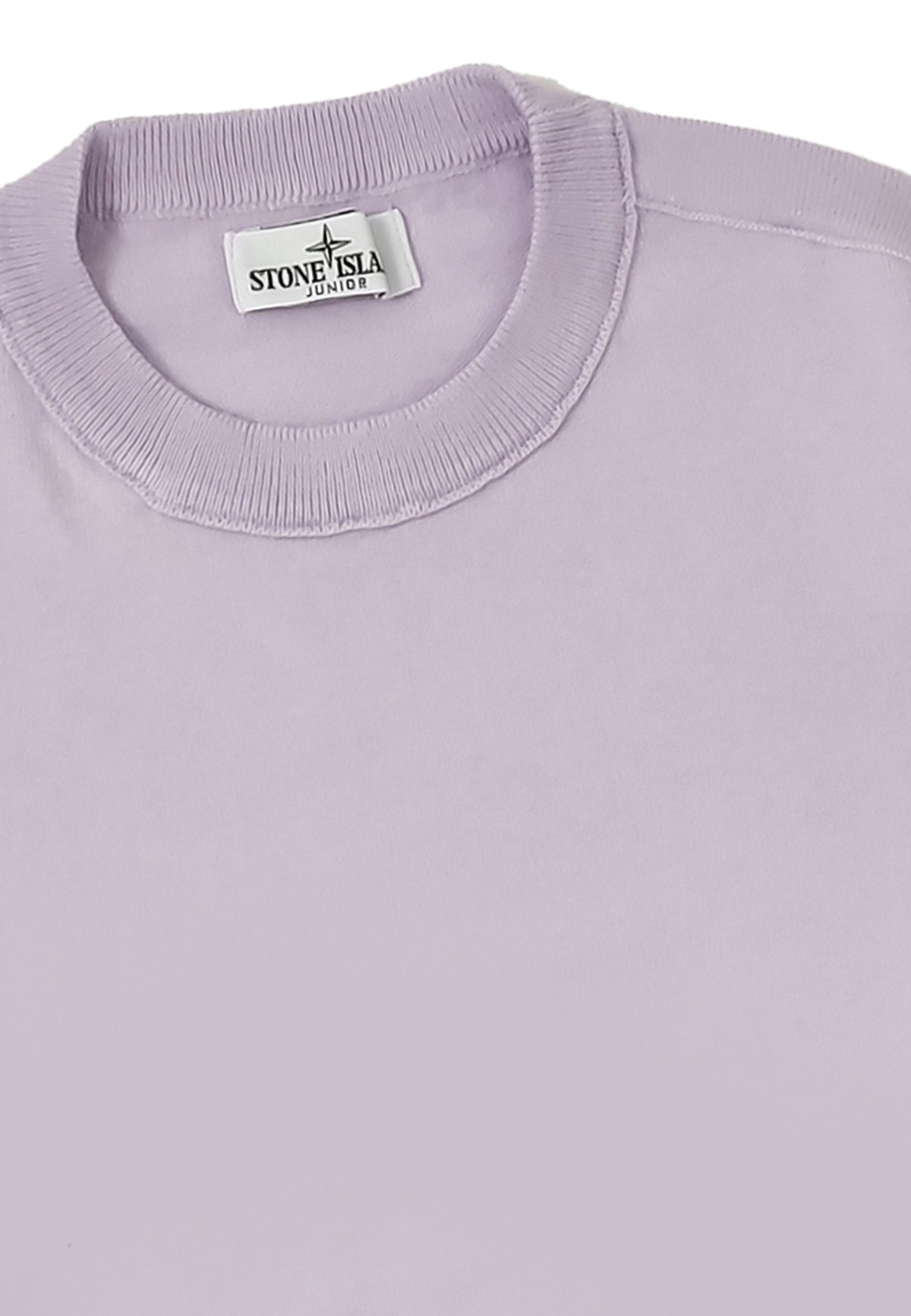 Maglia bambino Stone Island lilla in cotone | ViaMonte Shop