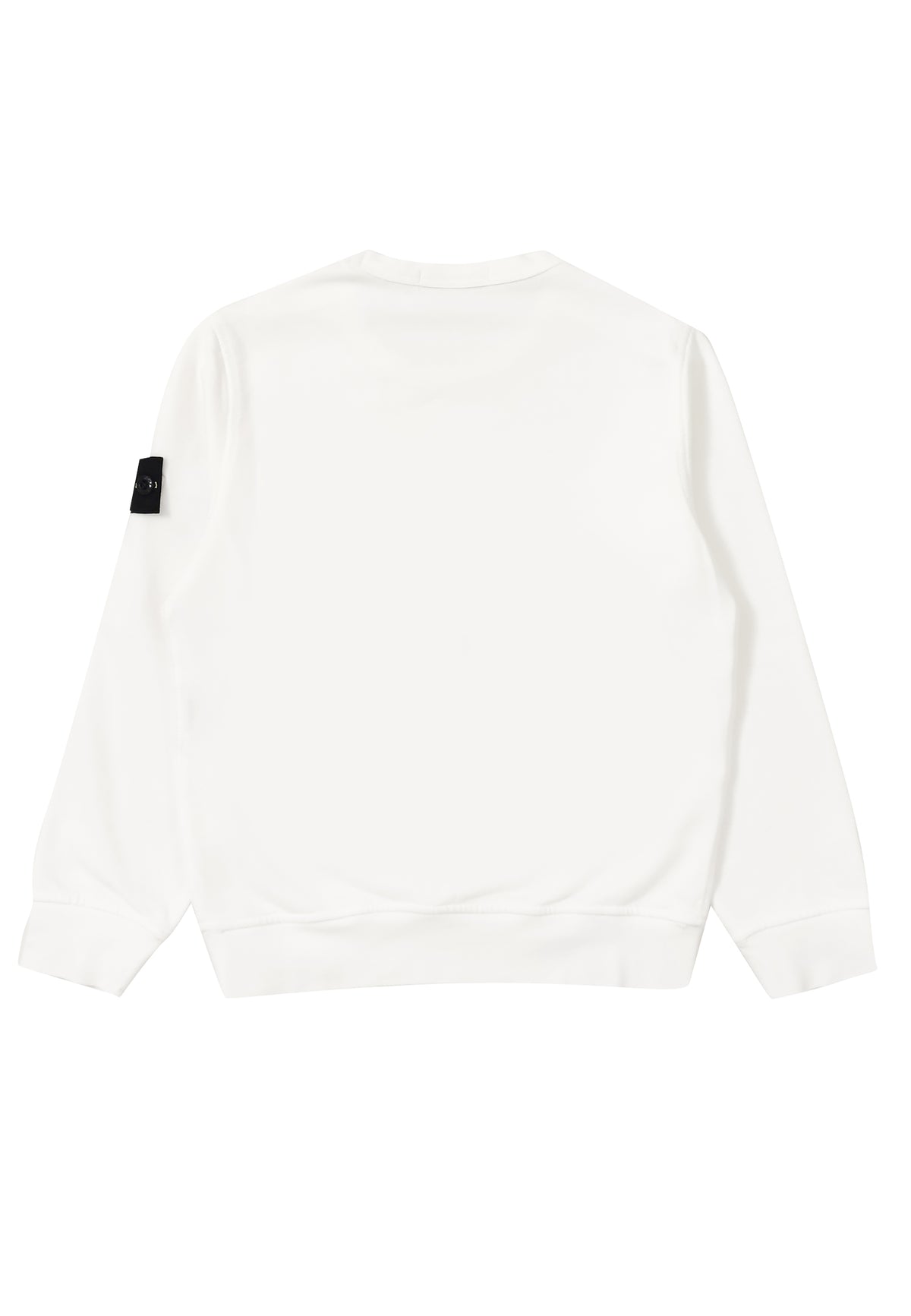 Felpa bambino Stone Island bianca in cotone | ViaMonte Shop