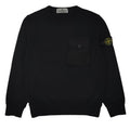Felpa bambino Stone Island nera in cotone | ViaMonte Shop