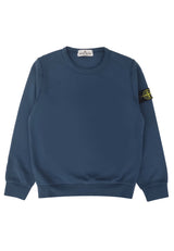 Felpa bambino Stone Island blu in cotone | ViaMonte Shop