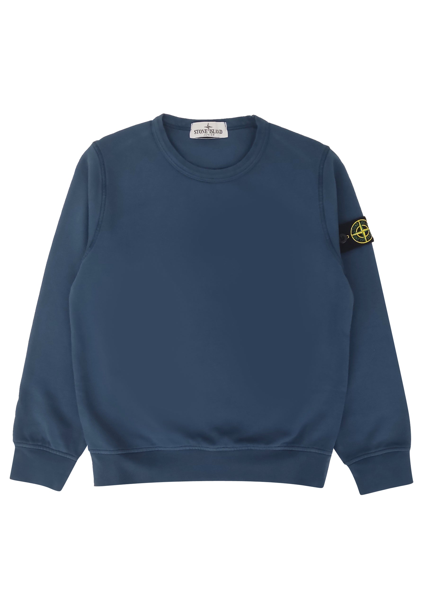 Felpa bambino Stone Island blu in cotone | ViaMonte Shop