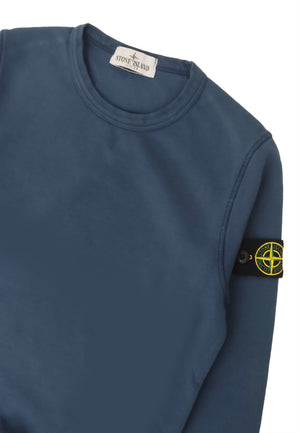 Felpa bambino Stone Island blu in cotone | ViaMonte Shop