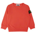 Felpa bambino Stone Island arancione in cotone | ViaMonte Shop