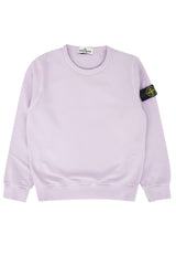 Felpa bambino Stone Island lilla in cotone | ViaMonte Shop