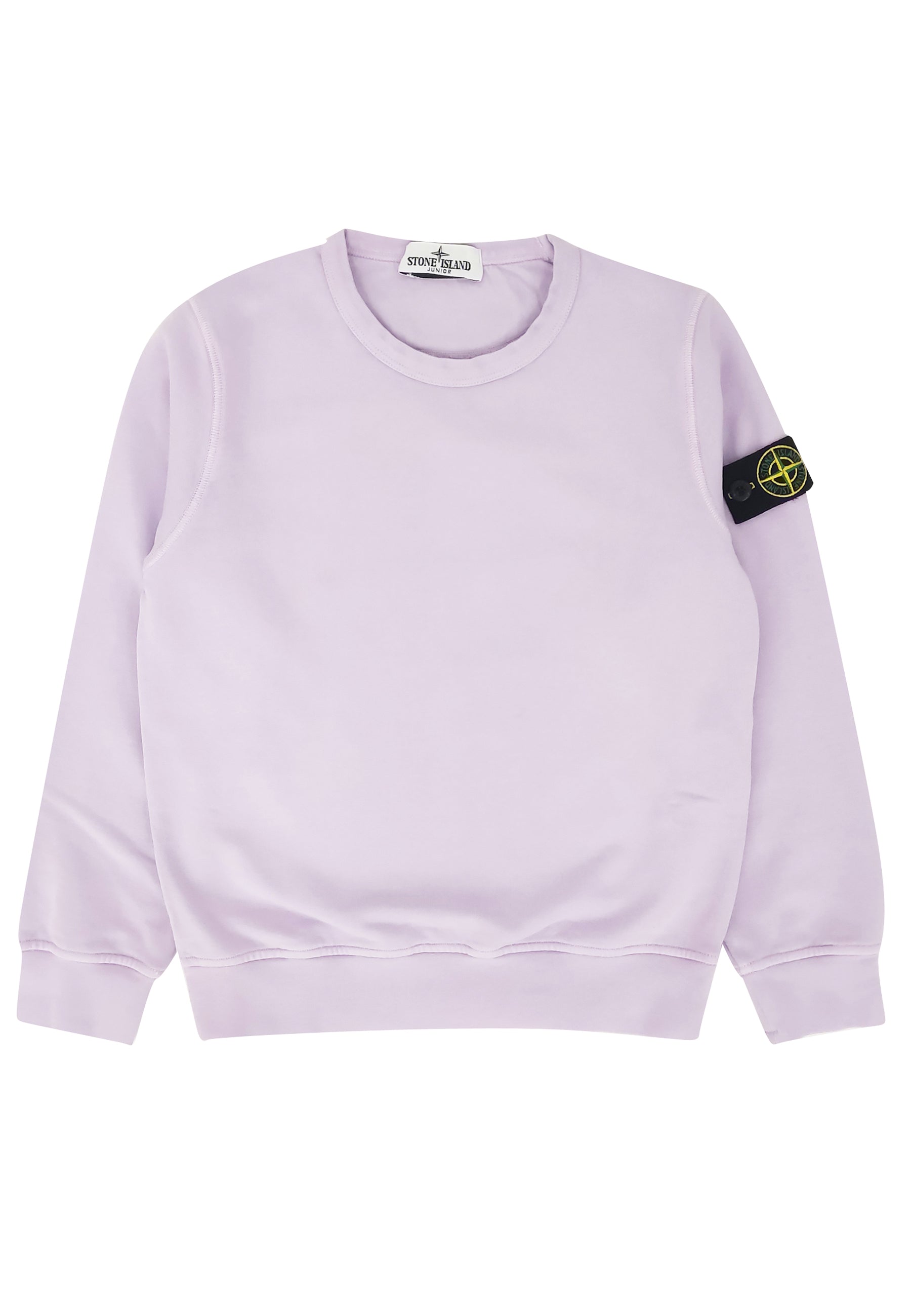 Felpa bambino Stone Island lilla in cotone | ViaMonte Shop