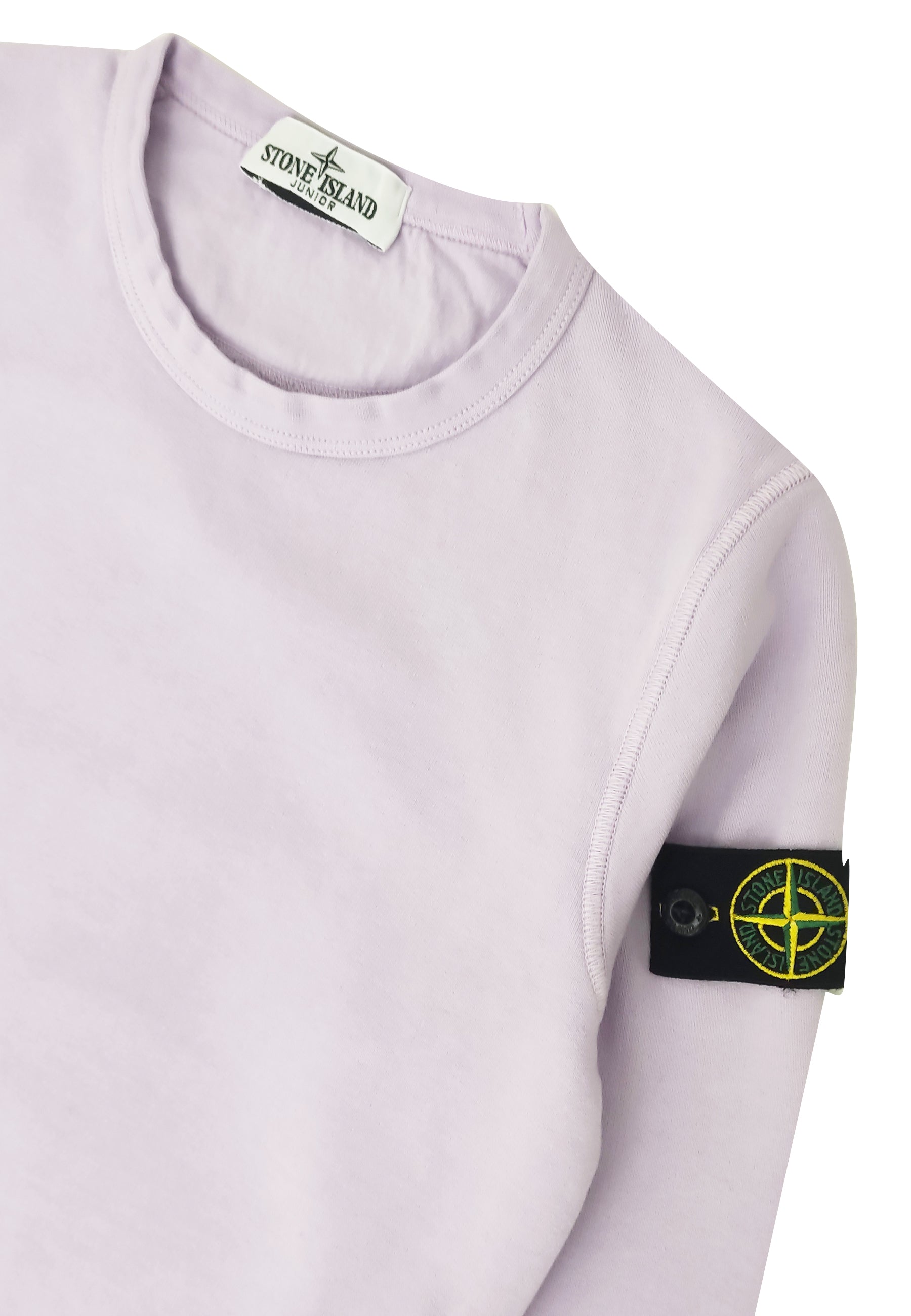 Felpa bambino Stone Island lilla in cotone | ViaMonte Shop