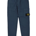 Pantalone sportivo bambino Stone Island blu in felpa di cotone | ViaMonte Shop