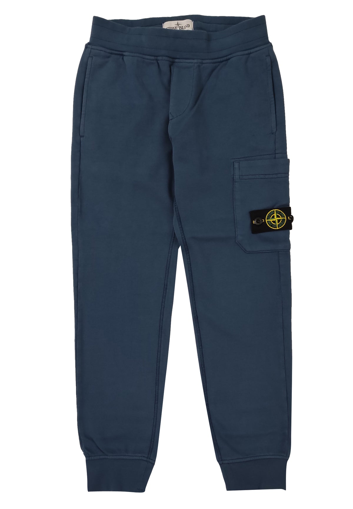 Pantalone sportivo bambino Stone Island blu in felpa di cotone | ViaMonte Shop