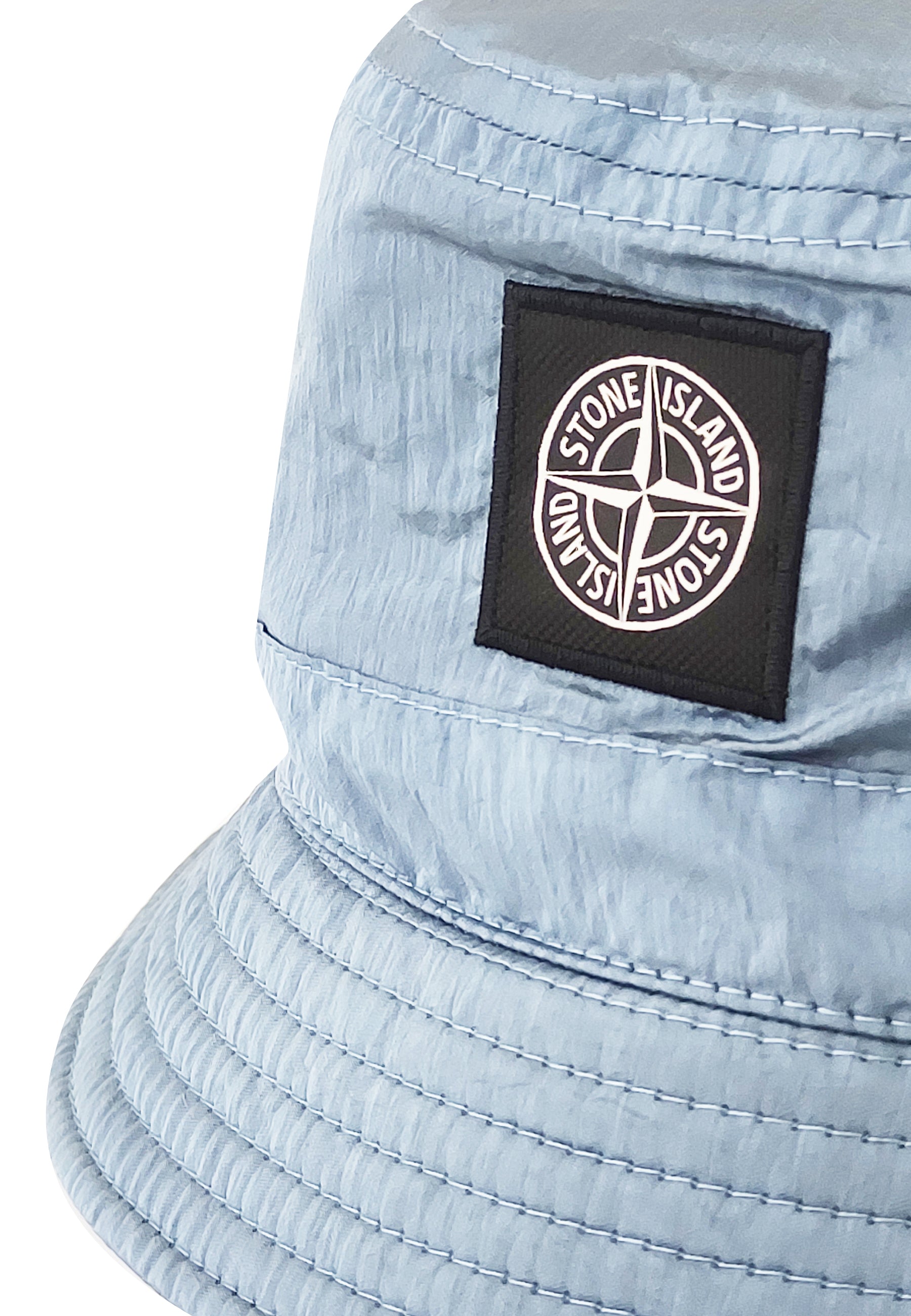 Cappello bambino Stone Island blu in nylon | ViaMonte Shop