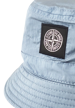 Cappello bambino Stone Island blu in nylon | ViaMonte Shop