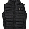 Piumino smanicato bambino Stone Island nero in nylon | ViaMonte Shop