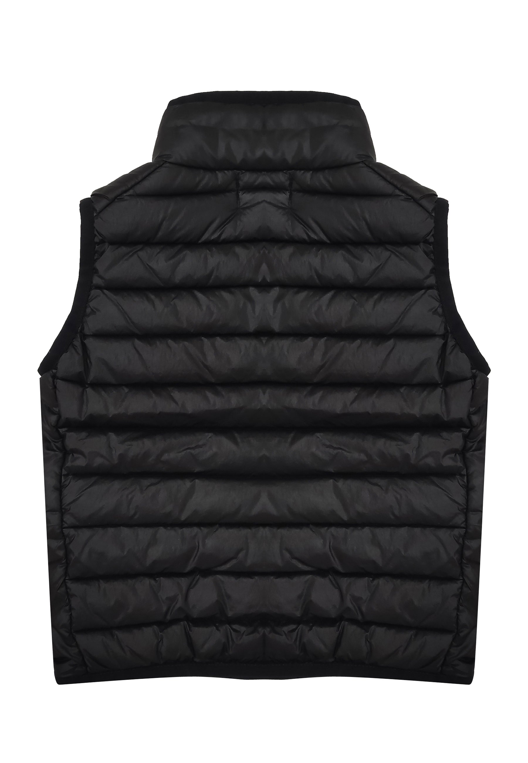 Piumino smanicato bambino Stone Island nero in nylon | ViaMonte Shop