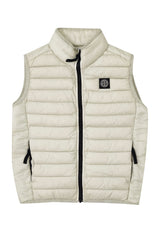 Piumino smanicato bambino Stone Island beige chiaro in nylon | ViaMonte Shop
