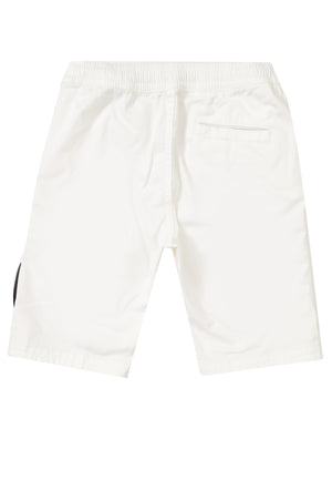 Bermuda bambino Stone Island bianco in cotone | ViaMonte Shop