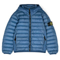 Piumino bambino Stone Island bright blue in nylon | ViaMonte Shop