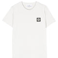 T-shirt bambino Stone Island bianca in cotone | ViaMonte Shop