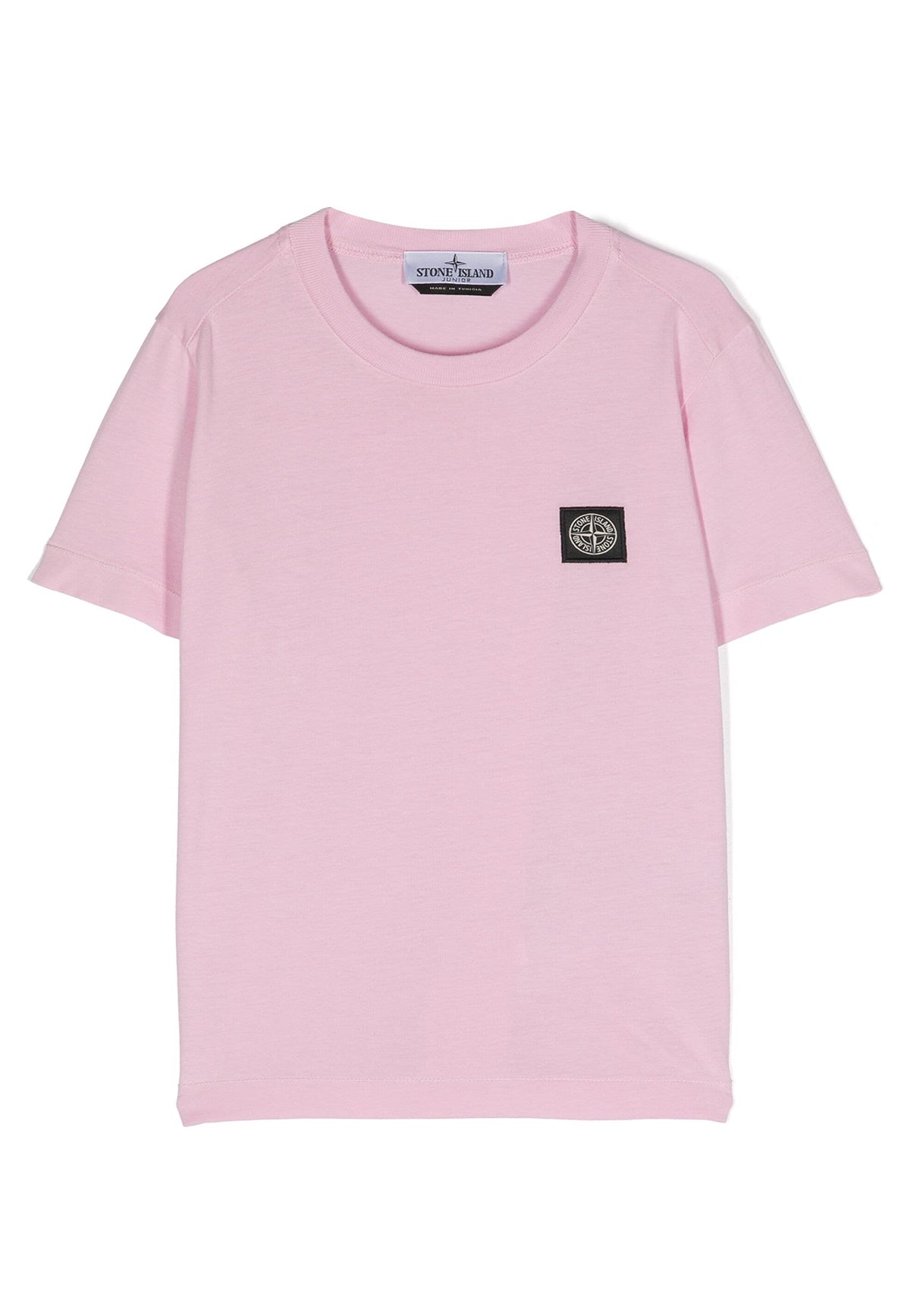 T-shirt bambino Stone Island rosa in cotone | ViaMonte Shop