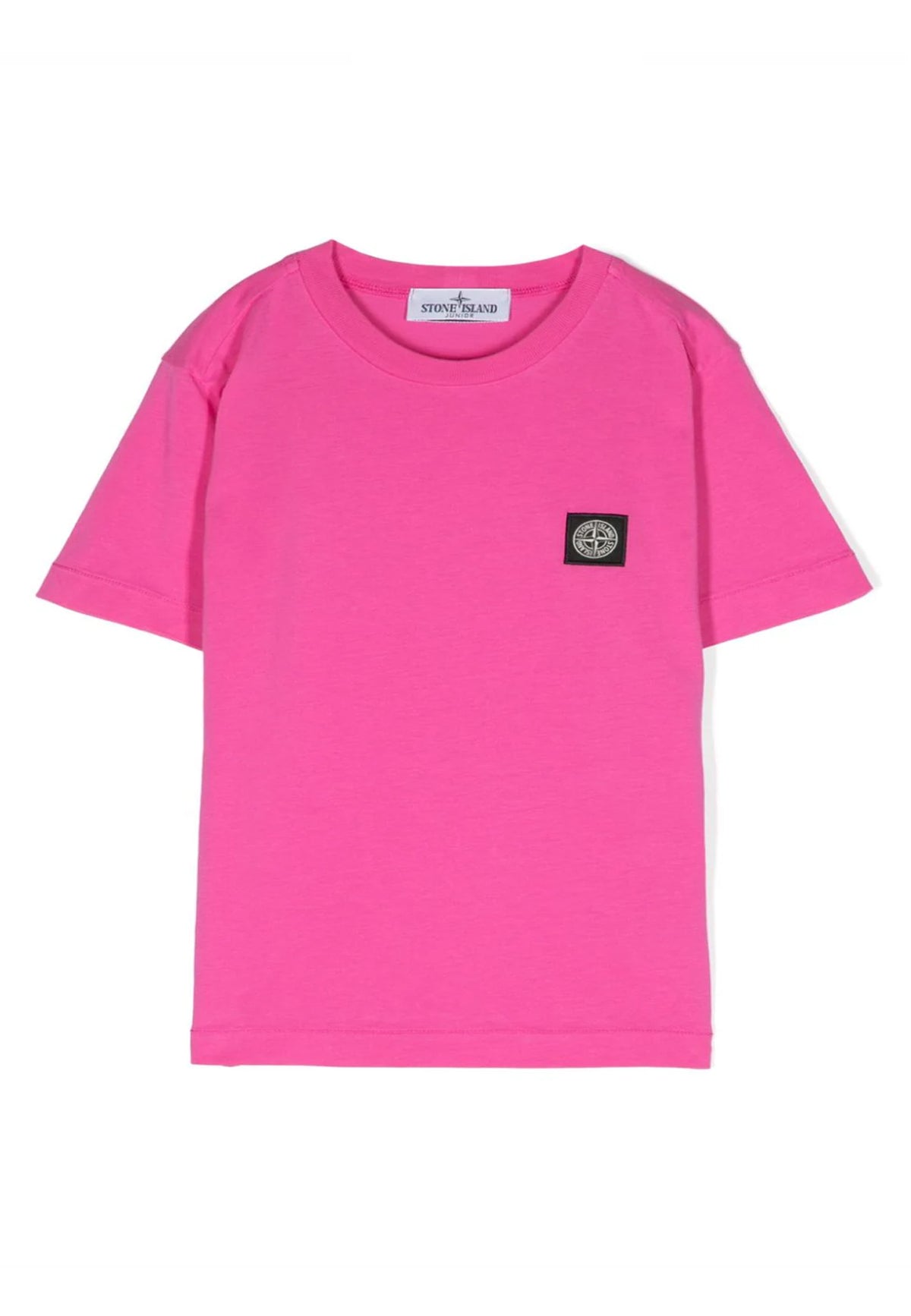 T-shirt bambino Stone Island fucsia in cotone | ViaMonte Shop