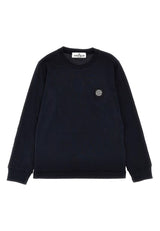 T-shirt bambino Stone Island blu navy in cotone | ViaMonte Shop