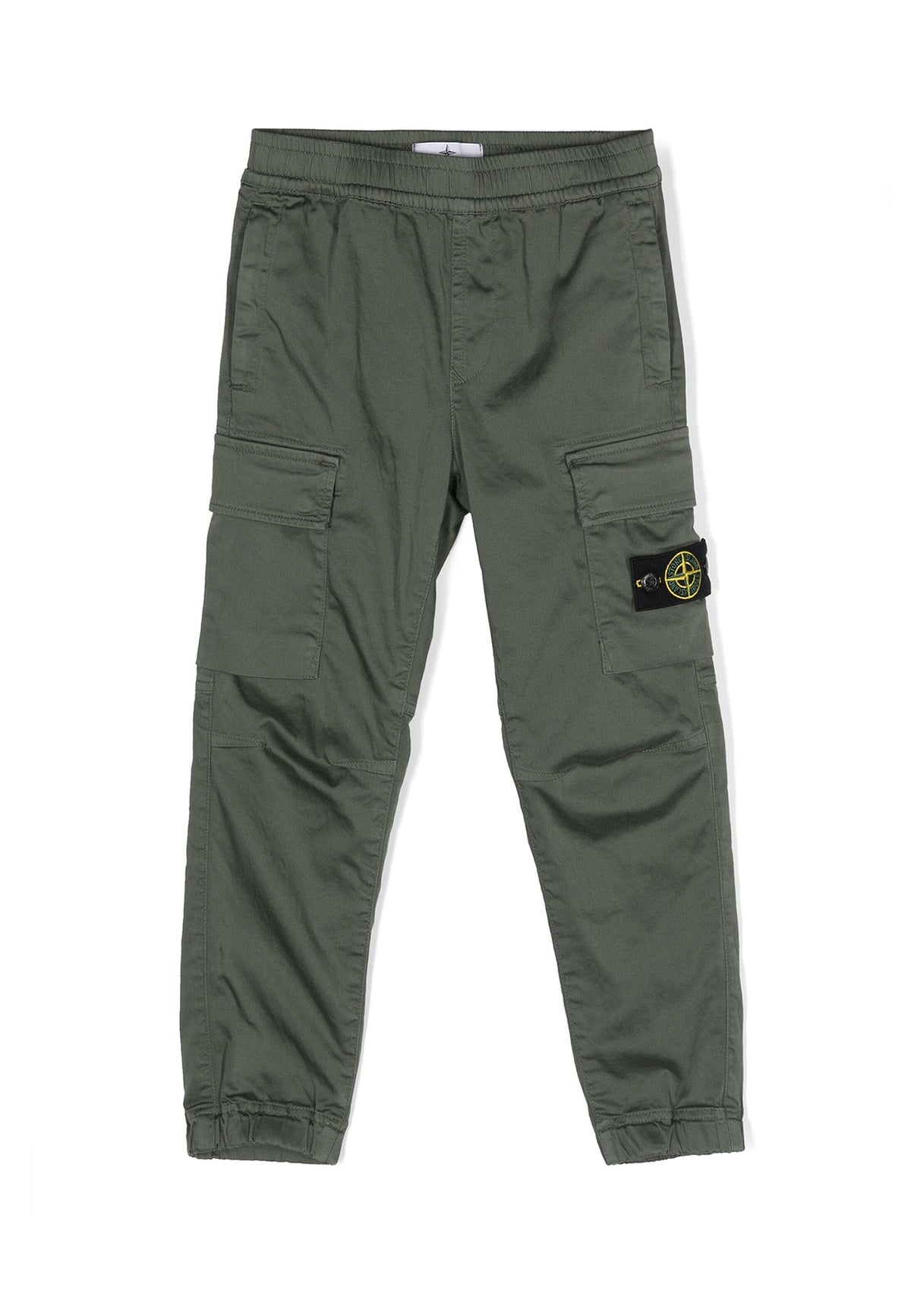 Pantalone bambino Stone Island verde in cotone | ViaMonte Shop