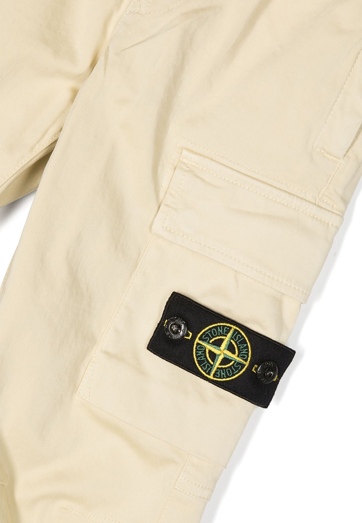 Pantalone bambino Stone Island beige in cotone | ViaMonte Shop