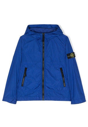 Giubbino bambino Stone Island bluette in nylon | ViaMonte Shop