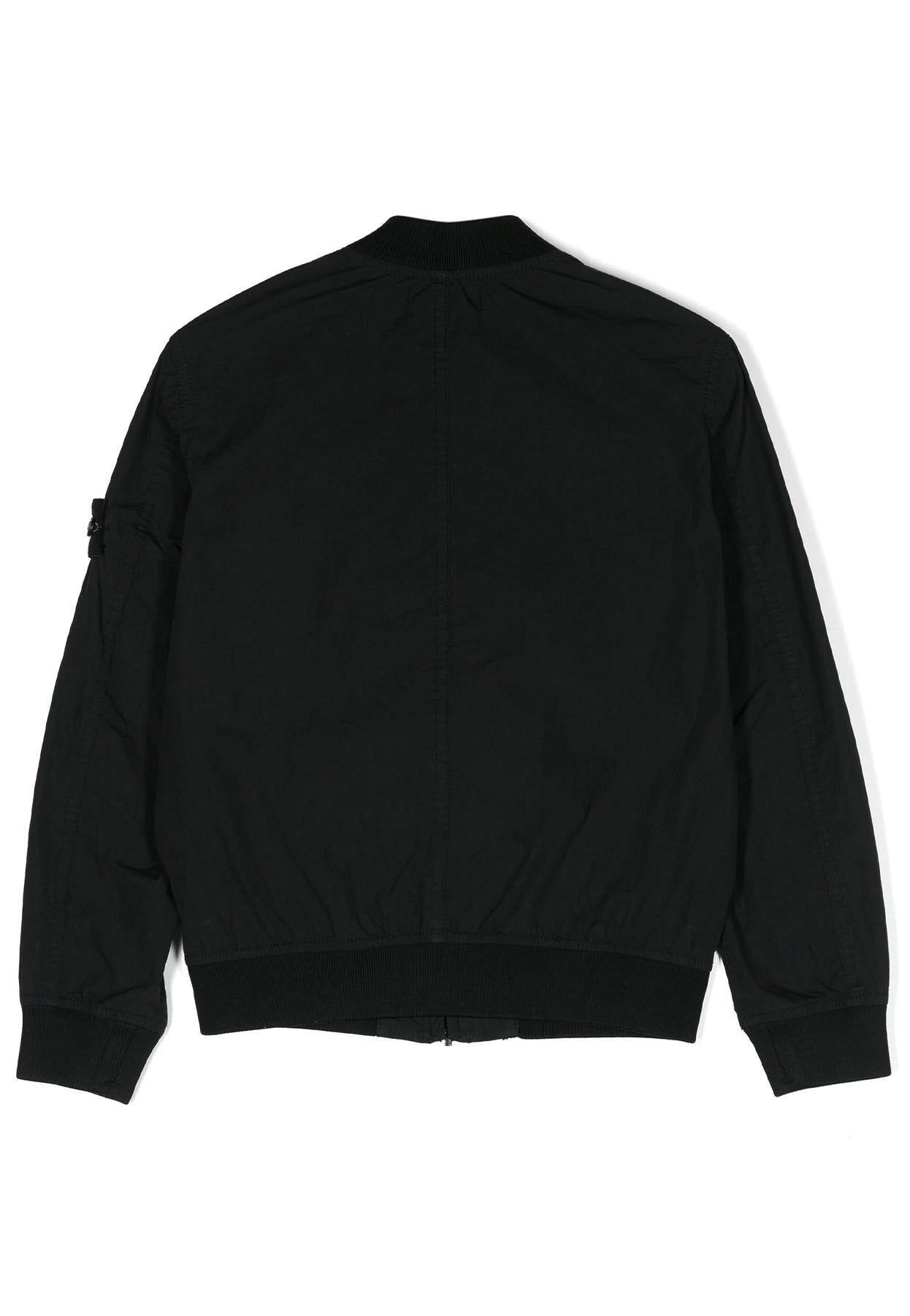 Giubbino bambino Stone Island nero in nylon | ViaMonte Shop