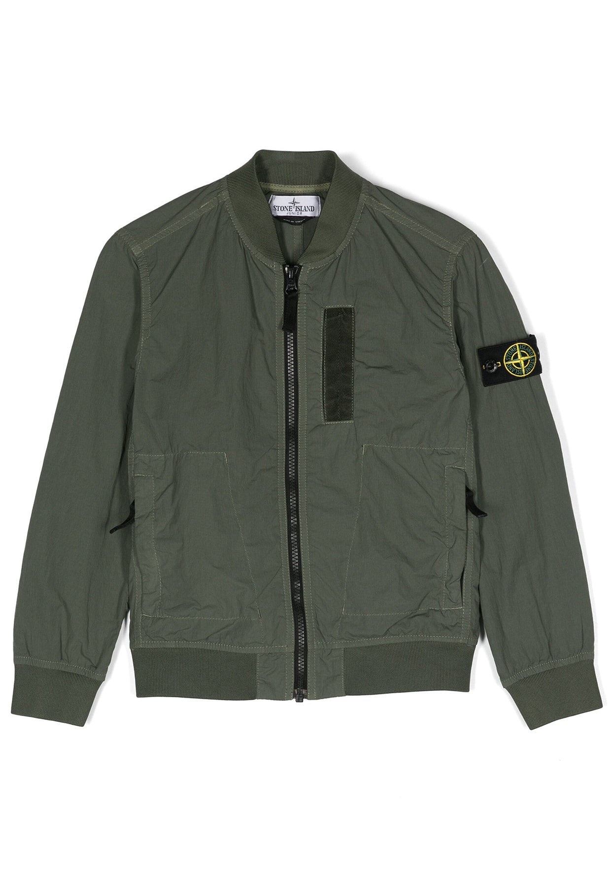 Giubbino bambino Stone Island verde in nylon | ViaMonte Shop
