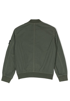 Giubbino bambino Stone Island verde in nylon | ViaMonte Shop