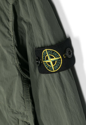 Giubbino bambino Stone Island verde in nylon | ViaMonte Shop