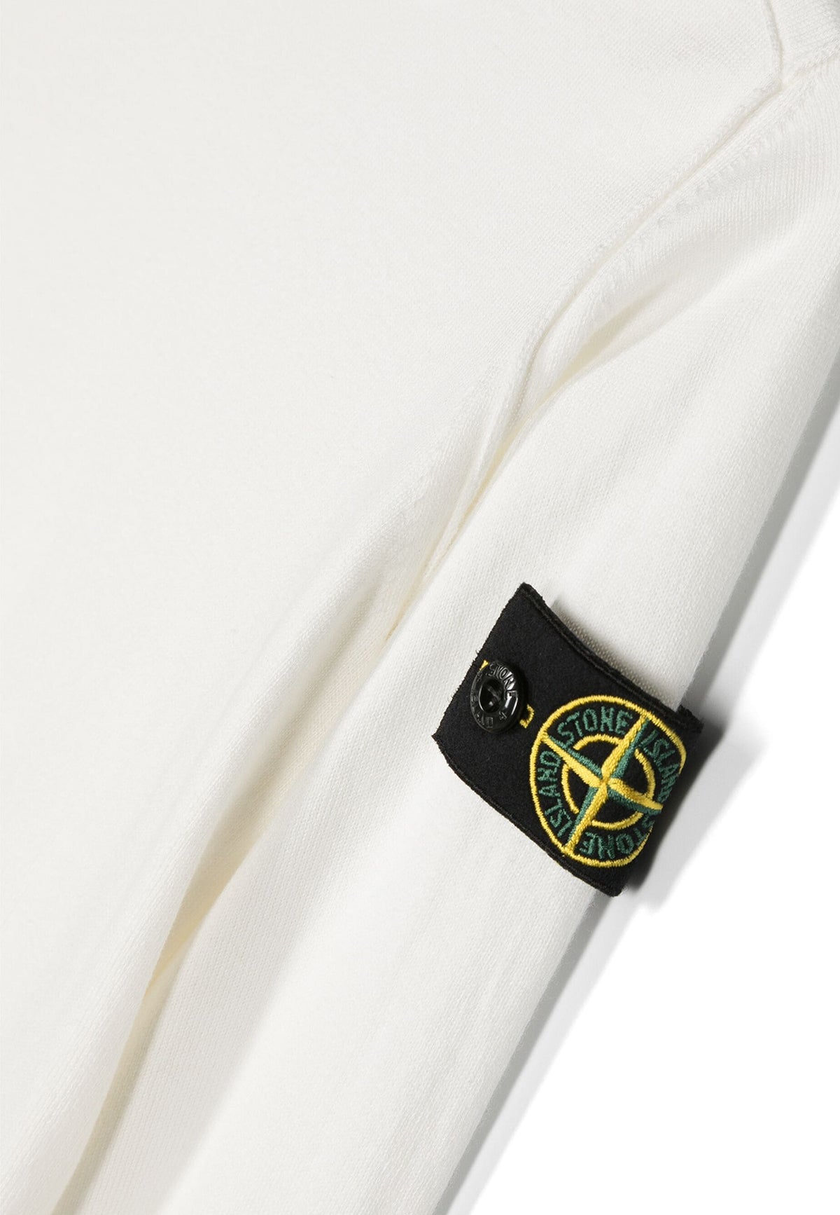 Maglia bambino Stone Island bianca in cotone | ViaMonte Shop