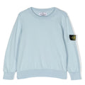 Maglia bambino Stone Island celeste in cotone | ViaMonte Shop