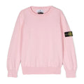 Maglia bambino Stone Island rosa in cotone | ViaMonte Shop