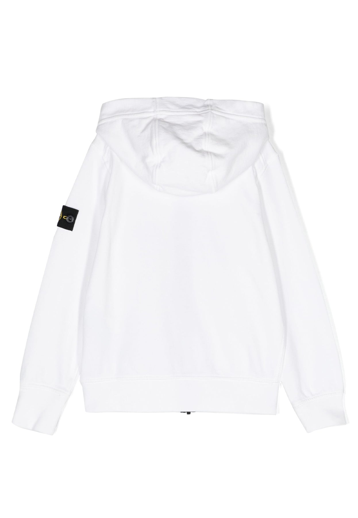 Felpa bambino Stone Island bianca in cotone | ViaMonte Shop