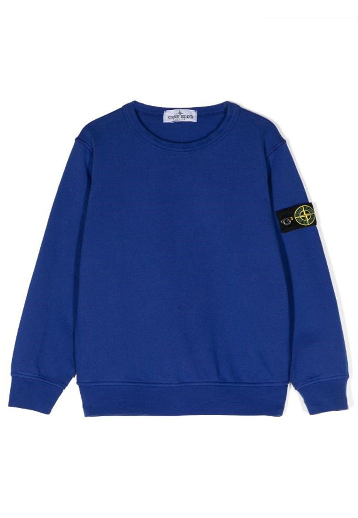 Felpa bambino Stone Island blu in cotone | ViaMonte Shop