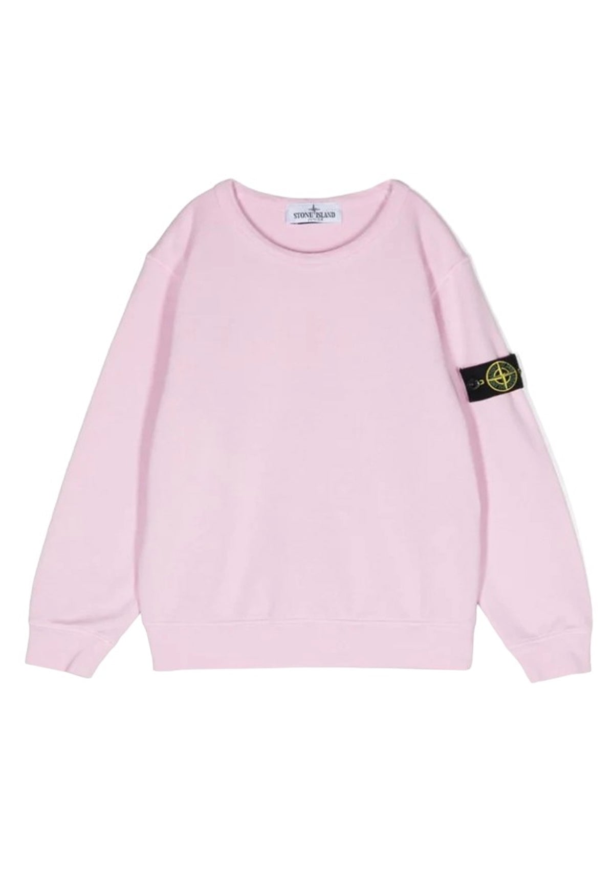 Felpa bambino Stone Island rosa in cotone | ViaMonte Shop