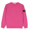 Felpa bambino Stone Island fucsia in cotone | ViaMonte Shop