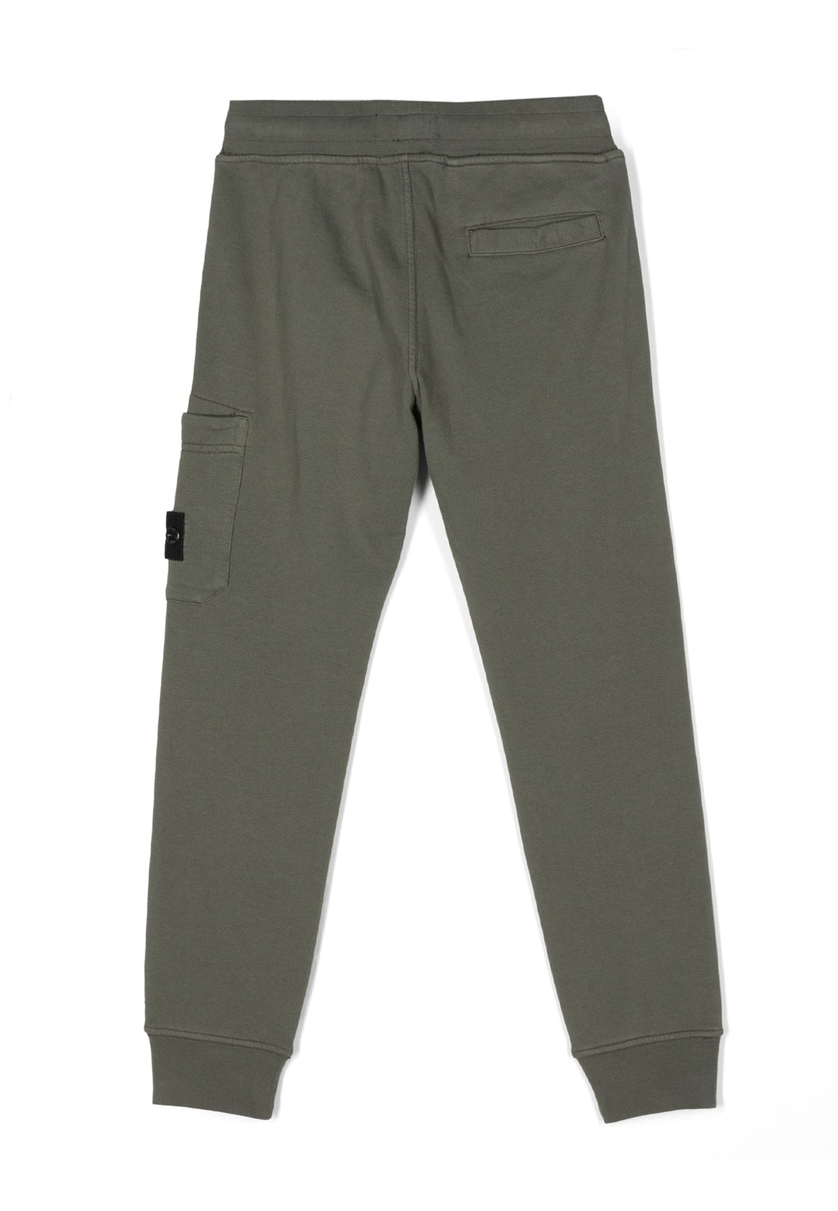 Pantalone sportivo bambino Stone Island verde in felpa di cotone | ViaMonte Shop