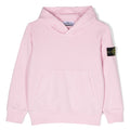 Felpa bambino Stone Island rosa in cotone | ViaMonte Shop