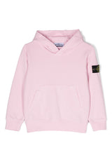 Felpa bambino Stone Island rosa in cotone | ViaMonte Shop