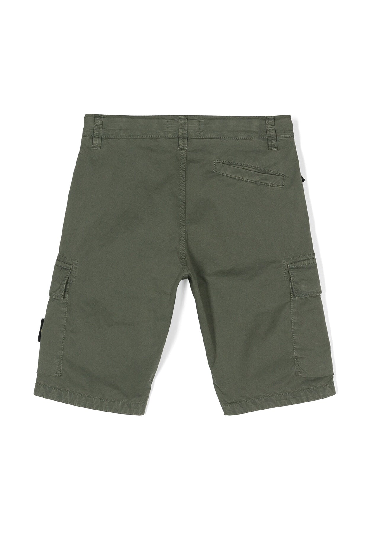 Bermuda bambino Stone Island verde in cotone | ViaMonte Shop