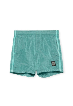 Costume bambino Stone Island verde acqua in nylon | ViaMonte Shop