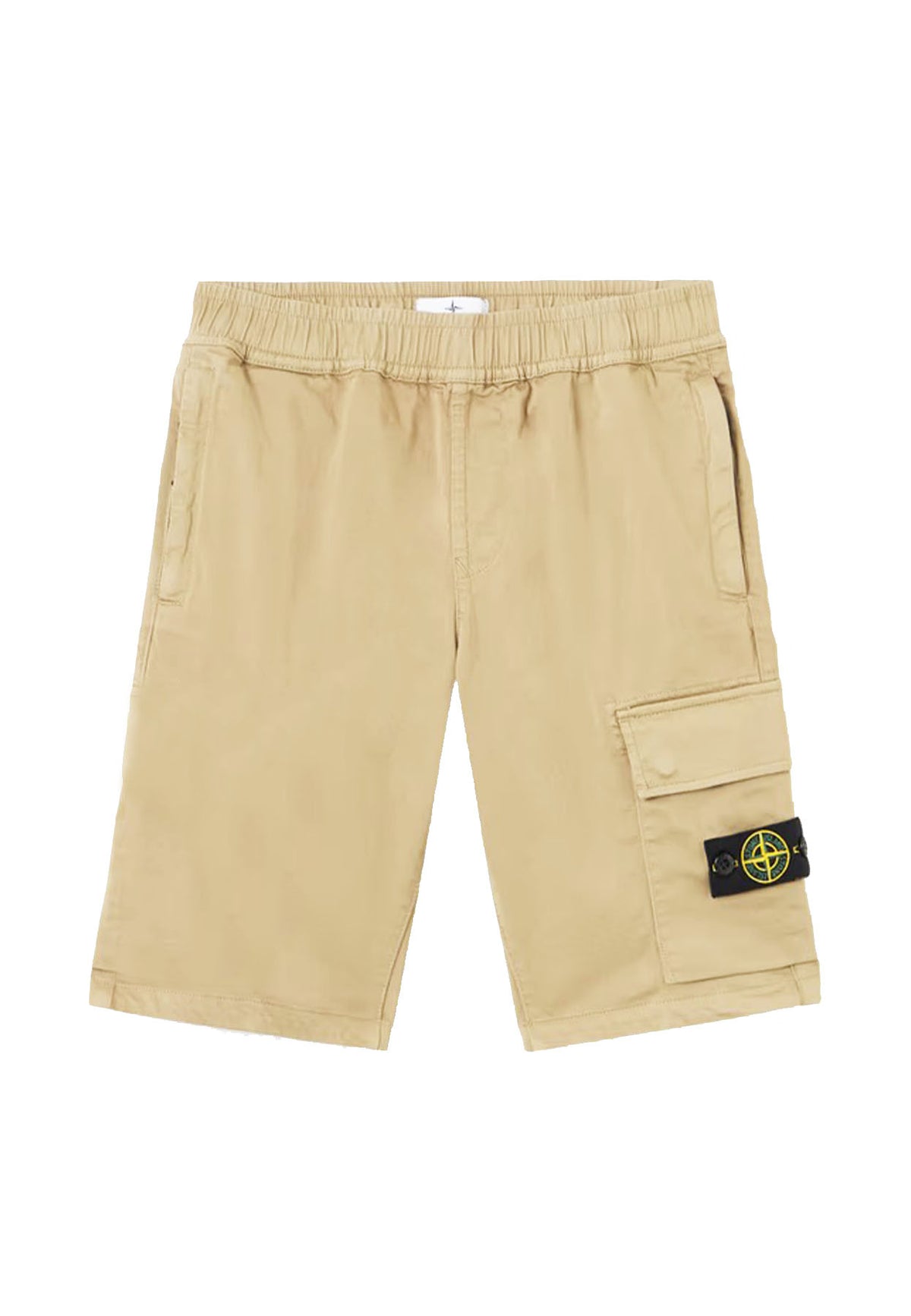 Bermuda bambino Stone Island beige in cotone | ViaMonte Shop