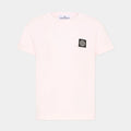 T-shirt bambino Stone Island rosa chiaro in cotone | ViaMonte Shop