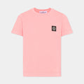 T-shirt bambino Stone Island rosa in cotone | ViaMonte Shop