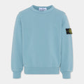 Felpa bambino Stone Island blu avio in cotone | ViaMonte Shop