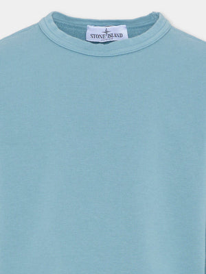 Felpa bambino Stone Island blu avio in cotone | ViaMonte Shop