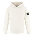 Felpa bambino Stone Island bianca in cotone | ViaMonte Shop