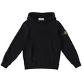 Felpa bambino Stone Island nera in cotone | ViaMonte Shop